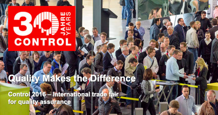 Control 2016, 30th Control international trade fair for quality assurance 